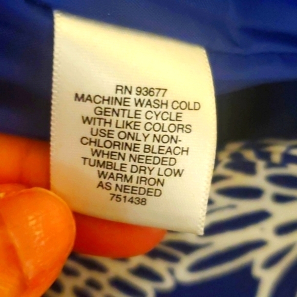 Liz Claiborne Blue Floral A Line skirt Size 14 - Picture 4 of 13